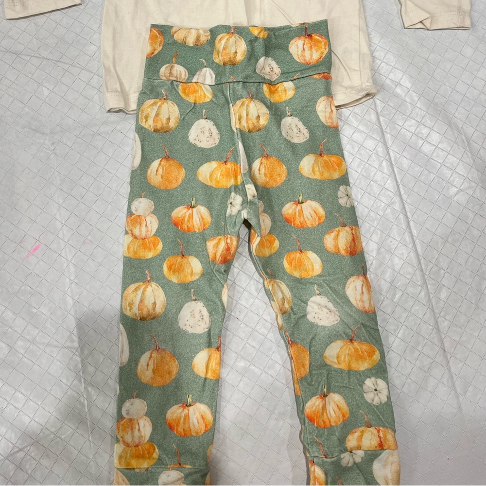 Doodle & Jack pumpkin leggings